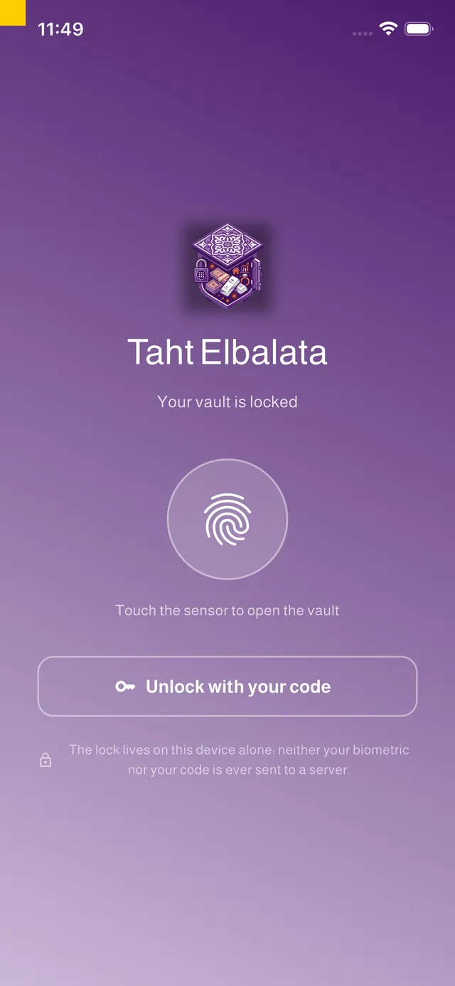 Vault lock with biometrics